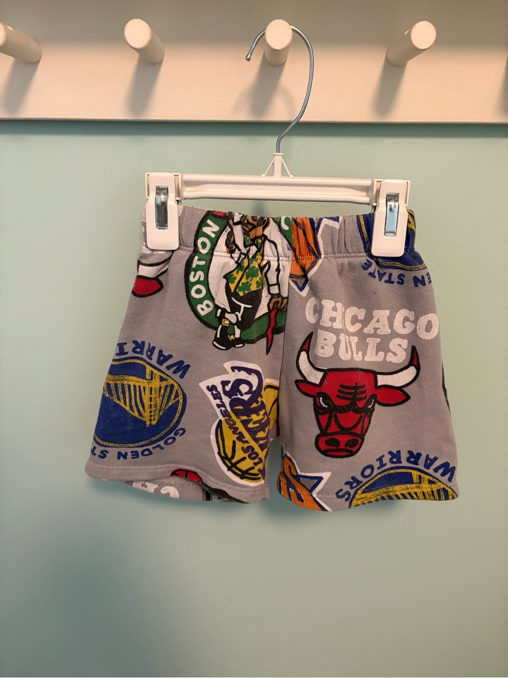 Zara Grey NBA Logo Shorts